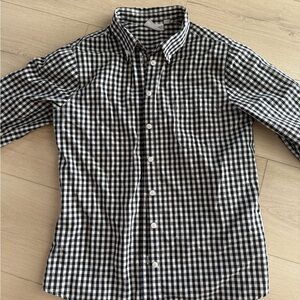 Black and White Checkered Men's Shirt